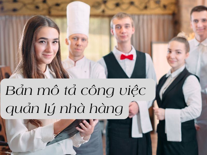 Bản mô tả công việc quản lý nhà hàng