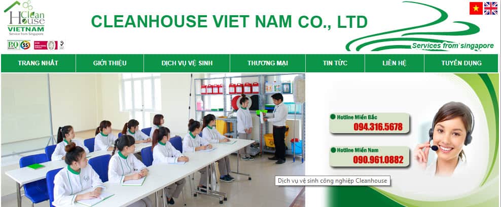 Công ty vệ sinh công nghiệp Cleanhouse Việt Nam