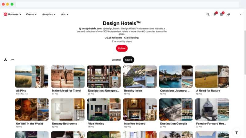 Khách sạn trên Pinterest