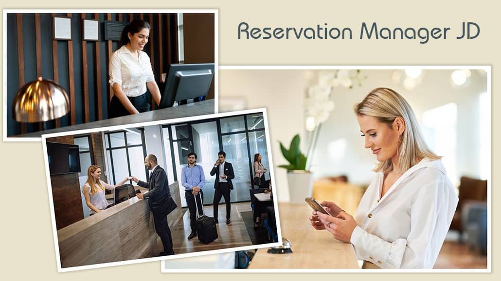 Bản mô tả công việc Reservation Manager